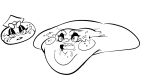 2025 before_and_after black_and_white black_eyelids buckteeth chubby_cheeks circle_eyebrows clothing colored constable_sprinkle_(fortnite) dessert digital_drawing_(artwork) digital_media_(artwork) double_chin doughnut english_description epic_games eyebrows eyelashes female female_humanoid fizzooka food food_creature fortnite freckled_face freckles half-closed_eyes hat headgear headwear hi_res humanoid icing light lighting looking_at_viewer monochrome narrowed_eyes noseless open_mouth pastry police police_hat police_officer saliva_on_face simple_background solo teeth thick_eyebrows weight_gain white_background white_clothing white_eyebrows white_eyes white_hat white_headwear