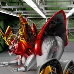  1_eye all_fours armor ass_up big_breasts big_butt bodily_fluids breasts butt butt_focus crawling cum cum_drip cum_in_ass cum_inside dripping drqube fan_character female gelgoog genital_fluids genital_focus genitals gundam hangar huge_breasts humanoid humanoidized living_machine lying_on_ground machine mecha mechanical_body mobile_suit_gundam ms-14j/br_gelgoog_vertex_corvette ms-18nf_titania multicolored_body nipples on_ground pauldron pink_genitals pink_nipples presenting red_body robot robot_humanoid slightly_chubby slightly_chubby_female underskirt vaginal_fluids vulva vulva_focus white_body wide_hips wings 