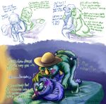 abstract_background anal anal_fluids anal_penetration anthro bed bedroom_eyes blue_body blue_fur blush bodily_fluids bubble_butt bugsnax butt butt_grab chest_grab clothing colored crossed_arms dated dialogue dildo dildo_in_ass dildo_insertion duo english_text eye_contact female female_on_top female_penetrating female_penetrating_male flannel_shirt fluffy fur furniture gradient_background green_body green_fur green_nose grope groping_from_behind grumpus hand_on_butt hand_on_head hat headgear headwear hi_res light lighting looking_at_another looking_at_partner lube male male/female male_on_bottom male_penetrated married_couple massage motion_lines narrowed_eyes object_in_ass on_bottom on_top onomatopoeia paws pegging penetration romantic romantic_couple seductive sequence sex sex_toy sex_toy_in_ass sex_toy_insertion shaded signature simple_background sketch slow_sex smile sound_effects strapon straw_hat teasing text toying_partner triffany_lottablog tusks underbite undergreysnest wambus_troubleham watermark yellow_dildo yellow_nose young_horses