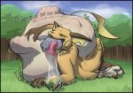 2026 3_toes 4_fingers 5_fingers abdominal_bulge absurd_res akins almost_fully_inside ambiguous_gender ambiguous_prey anthro anthro_anon anthro_pred anthro_prey arm_on_stomach artist_name belly belly_blush big_belly big_feet big_tongue blorp blush bodily_fluids body_blush brown_body brown_eyes brown_fur buckteeth butt cel_shading claws cloud curling_toes dated day detailed_background dialogue digestion_noises duo excessive_saliva feet fingers foot_blush forest forest_background fur generation_1_pokemon gloves_(marking) grass gulp_(sound_effect) gurgle_(sound_effect) half-closed_eyes hand_imprint hand_in_mouth hi_res huge_belly hyper hyper_belly imprint leg_markings line_tail lying lying_on_grass lying_on_ground male male_pred mammal markings motion_lines murid narrowed_eyes nature nature_background nintendo nude_anthro nude_male on_grass on_ground oral_vore orange_body orange_fur outside paw_imprint plant pokeball pokemon pokemon_(species) raichu rodent safari_ball saliva saliva_on_hand saliva_on_tongue saliva_string shaded size_difference sky smaller_pred smaller_version_at_source socks_(marking) soles sound_effects swallowing tail tan_body tan_fur teeth text thin_tail toes tongue tongue_out tree unwilling_prey vore