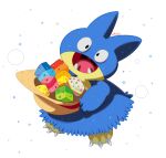  alternate_color commentary fangs full_body hat highres holding holding_unworn_clothes holding_unworn_hat making-of_available microsoft_paint_(medium) munchlax no_humans open_mouth pokeblock pokemon pokemon_(creature) pokemon_focus shiny_pokemon smile solo sparkle tongue transparent_background unworn_hat unworn_headwear uvula willow-pendragon 