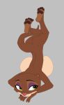 2026 anthro big_breasts breasts brown_body brown_fur butt christmas disney eyeshadow feet female fur green_eyes hi_res holidays huge_breasts makeup mammal mature_anthro mature_female mrs._otterton multicolored_body multicolored_fur mustelid nude otter simple_background siroc soles solo tan_body tan_fur two_tone_body two_tone_fur zootopia