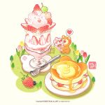  bear blueberry bouquet butter cherry_blossoms chibi chibi_only commentary_request copyright_notice cream cup drinking_glass flower food fruit heart holding holding_bouquet korean_commentary no_humans original oversized_food oversized_object pancake parfait parfait_glass pink_flower pink_tulip plate red_flower red_tulip souffle_pancake spoken_heart spoon strawberry strawberry_parfait strawberry_slice syrup talbi tulip watermark yellow_flower yellow_tulip 