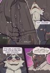 3_panel_comic absurd_res adrian_(king_slabu) american_opossum anthro belly between_pecs big_belly big_muscles big_nipples big_pecs big_penis black_body black_clothing black_fur blush bodily_fluids canid canine canis clothing comic dialogue digital_media_(artwork) domestic_dog duo ellipsis english_text erection exclamation_point fingers fur genital_fluids genitals handjob head_between_pecs hi_res huge_pecs huge_penis humanoid_genitalia humanoid_penis hyper hyper_genitalia hyper_penis king_slabu lactating larger_male leaking_precum looking_pleasured male male/male male_lactation mammal marsupial masturbation milk musclegut muscular muscular_anthro muscular_male navel nipples nolan_(king_slabu) nude open_mouth orange_eyes pecs penile penis penis_size_difference phasing phasing_through_another precum purple_eyes sex size_difference small_penis smaller_male speech_bubble spirit sweat text topwear torn_clothing torn_topwear virginia_opossum white_body white_fur