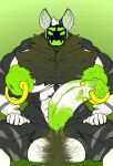 anthro balls balls_expansion big_balls big_muscles big_nipples big_penis chest_tuft expansion genital_expansion genital_piercing genitals green_nipples hi_res huge_balls huge_muscles huge_nipples huge_penis hyper hyper_genitalia hyper_nipples hyper_penis machine male muscular muscular_male nipple_piercing nipples penis penis_expansion penis_piercing piercing protogen pubes simple_background solo tea_rex tuft zaxxon