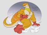 2026 4:3 air_manipulation anthro barazoku big_muscles big_pecs bottomwear clothing daikuhiroshiama elemental_manipulation footwear gloves glydon_(super_mario_odyssey) handwear hi_res kerchief legs_together lizard looking_at_viewer male mario_bros multicolored_body multicolored_tail muscular muscular_anthro muscular_arms muscular_male muscular_thighs navel neckerchief neckwear nintendo open_mouth orange_body orange_eyes pecs red_bottomwear red_clothing red_footwear red_gloves red_handwear red_shoes red_shorts reptile scalie shoes shorts simple_background sitting solo super_mario_odyssey tail thick_thighs two_tone_body two_tone_tail wind winged_arms wings yellow_kerchief yellow_neckerchief