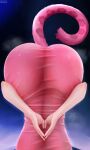  18dikart 1girl absurdres alternate_costume amen_pose_(meme) commentary dress english_commentary highres hololive meme own_hands_together paid_reward_available panther_girl panther_tail pink_dress pink_fur pink_tail raora_panthera red_nails solo standing steaming_body tail virtual_youtuber 