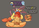 2026 absurd_res animate_inanimate anthro aquatic asterozoan balls big_balls big_penis biped blushcrunch_studio bodily_fluids body_writing cheek_tuft collar collar_tag colored dandy's_world degradation dialogue digital_drawing_(artwork) digital_media_(artwork) domestic_cat duo echinoderm english_text erection eyelashes facial_tuft fangs felid feline felis fellatio female fin finn_(dandy's_world) fish_tail freckled_face freckles fur gameplay_mechanics genitals gloves_(marking) hand_on_penis handwritten_text head_fin head_tuft heart_symbol hi_res huge_balls huge_penis huge_thighs humanoid_genitalia humanoid_penis hybrid hyper hyper_balls hyper_genitalia hyper_penis konaise living_pinata male male/female mammal markings multicolored_body navel nude onomatopoeia open_mouth oral orange_body orange_fur penile penis pinata pubes saliva scales scaly_tail sex shaded sharp_teeth simple_background sound_effects starfish starfish_(accessory) sweat sweaty_balls sweaty_genitalia tail teeth text thick_thighs tongue tuft two_tone_body vein veiny_penis yatta_(dandy's_world) yellow_body