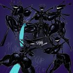 1:1 abs absurd_res big_breasts big_butt big_penis blue_penis bodily_fluids breasts butt deltarune female genital_fluids genitals hi_res horn huge_penis humanoid hyper hyper_genitalia hyper_penis melee_weapon motion_lines nipples onomatopoeia penetration penis plap_(sound) precum roaring_knight shadow_creature shrumblegumble signature simple_background small_waist sound_effects sword text thick_thighs undertale_(series) vaginal vaginal_penetration vulva wasp_waist weapon