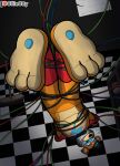  4_toes bdsm bondage bound claws duct_tape feet five_nights_at_freddy's five_nights_at_freddy's:_security_breach foot_fetish foot_focus gag gagged gagspeak glamrock_freddy hi_res muffled ollieotty pawpads paws plantigrade scottgames steel_wool_studios struggling suspension suspension_bondage tape tape_gag taped_mouth toes 