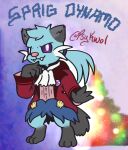 3_toes 4_fingers accessory ambiguous_gender anthro black_body black_ears black_fur black_tail blue_body blue_fur blue_hair button_(fastener) clothing coat dewott fangs feet fingers fluffy fluffy_ears fluffy_tail fur furrowed_eyebrows generation_5_pokemon hair kerchief looking_at_viewer neckerchief neckwear nintendo nonbinary_(lore) pin_accessory pink_nose pokemon pokemon_(species) pokemorph ponytail psykwol purple_eyes purple_sclera red_clothing red_coat red_topwear shell shirt solo sprig_dynamo_(psykwol) tail teeth toes topwear undershirt whiskers white_kerchief white_neckerchief white_whiskers