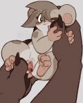absurd_res anthro blep brown_eyes casual_exposure casual_nudity claws cricetid disembodied_hand duo extreme_size_difference face_squish feet female finger_claws first_person_view foot_fetish foot_play fur fur_markings genitals hamster hand_holding held_by_head held_by_leg held_up hi_res intimate itssunee looking_at_viewer mammal markings micro multicolored_body multicolored_fur one_eye_closed pawpads paws rodent size_difference slightly_chubby solo_focus spots spotted_markings spread_legs spread_vulva spreading squish sugar_(itssunee) toe_claws tongue tongue_out vaginal vulva wink winking_at_viewer