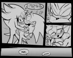 2023 andromorph andromorph/male anthro blush bodily_fluids chest_lick comic dialogue digital_drawing_(artwork) digital_media_(artwork) duo english_text eulipotyphlan hedgehog hi_res intersex intersex/male line_art male mammal nipples nuzzling nuzzling_chest sega shaddycatz shadow_the_hedgehog sonic_the_hedgehog sonic_the_hedgehog_(series) speech_bubble sweat text