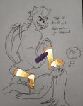 aaron_amethyst aaron_amethyst_(character) anthro avian balls bird chastity_cage chastity_device chastity_strap clothing dragon duo english_text erection flat_chastity_cage footwear friendship_is_magic garble_(mlp) genitals hasbro hi_res horned_owl key legwear male male/male my_little_pony mythological_creature mythological_scalie mythology nude owl pattern_clothing pattern_footwear pattern_legwear pattern_socks penis purple_eyes purple_penis ridged_penis scalie smile snowy_owl sock_fetish sock_lick socks striped_clothing striped_footwear striped_socks stripes text true_owl