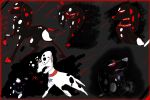 101_dalmatian_street 101_dalmatians black_body black_fur black_spots canid canine canis collar collar_tag dalmatian dante_(101_dalmatians) disney domestic_dog duo dylan_(101_dalmatians) feral fur heterochromatic_ears hi_res male mammal markings possession purple_spots red_collar red_spots spots spotted_body spotted_fur star_collar_tag white_body white_fur white_spots windinzie