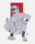 2023 abs absurd_res anthro arm_tuft black_nails black_nipples black_sclera canid canine canis claws clothing colored colored_nails crouching death_(puss_in_boots) digital_drawing_(artwork) digital_media_(artwork) dreamworks facial_markings fangs fur genitals grey_body grey_fur head_markings hi_res humanoid_genitalia humanoid_penis long_tongue male mammal markings multicolored_body multicolored_fur muscular muscular_anthro muscular_male nails neck_tuft nipples pecs penis puss_in_boots_(franchise) puzz red_eyes shaded shoulder_tuft simple_background simple_shading sitting solo tail teeth tongue tongue_out translucent translucent_clothing tuft underwear wet wet_clothing wet_underwear white_background wolf