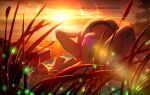  2girls aino_minako ass bishoujo_senshi_sailor_moon blonde_hair breasts cattail cherry_in_the_sun cunnilingus fireflies hand_on_another's_head head_back hino_rei lens_flare lying multiple_girls nipples nude ocean on_back oral panties picnic_blanket plant spread_legs sunset top-down_bottom-up tree underwear yuri 