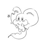 0olqplo0 1:1 alien ambiguous_gender big_ears biped bipedal_feral black_and_white blush blush_lines cheek_bulge chinchillid digital_drawing_(artwork) digital_media_(artwork) elfilin feral flower_emanata fluffy fluffy_tail full-length_portrait fur kirby_(series) kirby_and_the_forgotten_land male_(lore) mammal monochrome mouthless nintendo notched_ear portrait rodent semi-anthro solo starling_(kirby) tail three-quarter_view