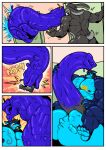 anthro balls beard big_balls big_muscles big_pecs big_penis canid canine canis chest_tattoo cock_transformation cock_vore comic djwolf duo engis_(trencalos) eyeless facial_hair feet genital_transformation genitals goatee goo_creature hair hi_res huge_balls huge_penis hyper hyper_balls hyper_genitalia hyper_penis lagomorph leporid living_penis male male/male mammal merging muscular muscular_legs muscular_male nipples pecs penile penis penis_mouth rabbit surprised tattoo tongue tongue_out transformation trencalos unusual_anatomy unusual_genitalia unusual_penis vein veiny_penis vore wolf