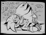 2023 andromorph andromorph/male andromorph_penetrated anthro bite_mark bite_mark_on_breast clothing comic dialogue digital_drawing_(artwork) digital_media_(artwork) duo english_text eulipotyphlan footwear genitals gloves handwear heart_eyes heart_symbol hedgehog hi_res intersex intersex/male intersex_penetrated line_art lying male male_penetrating male_penetrating_andromorph male_penetrating_intersex mammal nipples on_side open_mouth open_smile penetration sega sex shaddycatz shadow_the_hedgehog shoes smile sonic_the_hedgehog sonic_the_hedgehog_(series) speech_bubble spread_legs spreading text vulva