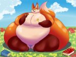 2024 2d_animation adansin animated anthro arthropod belly big_belly big_breasts big_butt black_nose blue_clothing blue_eyes blue_panties blue_sky blue_underwear book breasts brown_body butt butterfly canid canine clothing cloud colored digital_media_(artwork) english_text eyelashes female fennec_fox flower fox grass holding_flower holding_object huge_belly huge_breasts huge_butt huge_thighs hyper hyper_belly hyper_breasts hyper_butt hyper_thighs insect lepidopteran loop mammal morbidly_obese morbidly_obese_anthro morbidly_obese_female multicolored_body obese obese_anthro obese_female open_mouth open_smile orange_body orange_ears orange_tail outside overweight overweight_anthro overweight_female panties plant red_mouth red_tongue shaded sharp_teeth sky smile solo tail tail_motion tailwag tan_body tan_inner_ear tan_tail teeth text thick_thighs tongue true_fox two_tone_tail underwear zaratrusta_(adansin)