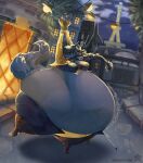 anthro belly belly_inflation big_belly blue_body blue_fur blue_hair blueberry_expansion blueberry_inflation body_inflation bottom_heavy breasts building butt butt_expansion canid canine carmelita_fox expansion female fox fruit_inflation fur hair huge_thighs hyper hyper_pear hyper_thighs inflated_breasts inflation mammal morbidly_obese obese obese_anthro obese_female outside overweight overweight_anthro overweight_female paris sly_cooper_(series) solo sony_corporation sony_interactive_entertainment sucker_punch_productions thick_thighs velvetbambi
