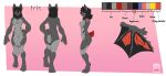 absurd_res anthro areola bat bat_wings big_hands biped breasts clitoral_hood digitigrade duskari7 female female_anthro fluffy fluffy_tail fur genitals grey_body grey_fur hair hi_res humanoid_genitalia humanoid_vulva mammal membrane_(anatomy) membranous_wings model_sheet nipples posing_nude short_hair small_tail tail thick_thighs vulva wings