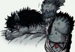 absurd_res anthro arm_tuft asian_clothing ass_up beads bed bedroom_eyes biped black_fur_markings black_hair black_nose blush bottomwear breath butt chest_tuft clothed clothing curly_hair dipstick_ears ear_markings ear_tuft east_asian_clothing elbow_tuft facial_hair facial_tuft first_person_view fluffy fluffy_body fluffy_tail fundoshi fur furniture goatee grey_body grey_fur grey_hair guide_lines hair hatching_(art) hi_res japanese_clothing jwbash leg_tuft lemur long_hair long_tail looking_at_viewer lying magatama male male_anthro mammal markings multicolored_body multicolored_ears multicolored_fur multicolored_hair narrowed_eyes neck_tuft on_front panting pants partially_clothed presenting presenting_hindquarters primate raised_tail red_clothing red_eyes ring-tailed_lemur roku_(jwbash) seductive shaded solo strepsirrhine tail tuft underwear waist_tuft white_body white_clothing white_fur