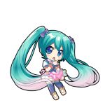  1girl animated animated_png aqua_hair aqua_nails black_outline blue_eyes blue_thighhighs blue_vest blue_wrist_cuffs blush bow chibi chibi_only closed_mouth dress floating_hair full_body game_asset hair_bow half-skirt hatsune_miku hatsune_miku_graphy_collection long_hair looking_at_viewer open_mouth outline own_hands_together purple_bow shoes smile solo thighhighs transparent_background twintails very_long_hair vest vocaloid white_dress white_shoes wrist_cuffs 