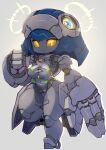  1girl breasts colored_sclera commentary_request highres humanoid_robot joints medium_breasts no_mouth original robot robot_girl robot_joints science_fiction t-t_u2 thighs yellow_eyes yellow_sclera 