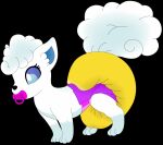  anthro bodily_fluids diaper female feral genital_fluids object_in_mouth pacifier pacifier_in_mouth snowy_(yuki-the-fox) unclean_diaper urine used_diaper wet_diaper 
