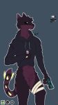  anthro bandage casualties:_unknown clothed clothing domestic_cat drugs featureless_crotch felid feline felis gun gunsaw gunsawian handgun hi_res hoodie killercanid male mammal no_pupils partially_clothed ranged_weapon solo status_effect topwear torn_clothing voyager_(gunsawian) weapon 