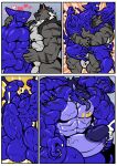  4_arms abs anthro aquatic balls balls_expansion big_balls big_penis blue_eyes bodily_fluids chest_tattoo claws comic cum duo engis_(trencalos) erection expansion fish generation_7_pokemon genital_expansion genital_fluids genital_growth genitals goo_creature goo_transformation growth hand_on_penis heart_symbol hi_res hug huge_balls huge_penis incineroar leaking_cum long_tongue looking_pleasured male male/male masturbation multi_arm multi_limb muscle_growth muscular muscular_arms muscular_male nintendo open_mouth pecs penis penis_expansion penis_growth pokemon pokemon_(species) shark smile stripes tattoo teeth tongue tongue_out transformation transformation_sequence trencalos 