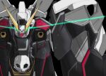  commentary crossbone_gundam crossbone_gundam:_koutetsu_no_shichinin crossbone_gundam_x-1_full_cloth crossbone_vanguard fins glowing glowing_eyes gundam head_fins highres jolly_roger kuroiwa_cookie mecha mecha_focus mobile_suit no_humans robot science_fiction skull_and_crossbones straight-on thrusters v-fin 