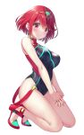  heels homura_(xenoblade_2) na-ga swimsuits tagme wet xenoblade xenoblade_chronicles_2 