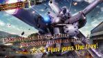  battle beam_rifle building cloud cloudy_sky company_name copyright_notice crossbone_gundam crossbone_vanguard energy_gun english_text firing flint_(gundam) gundam gundam_battle_operation_2 highres mecha mecha_focus mobile_suit musical_note muzzle_flash official_art radio_antenna realistic robot science_fiction sky solo sunrise_(company) tenjin_hidetaka war weapon 