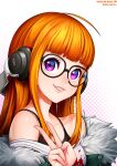  headphones megane megaten neocoill persona persona_5 sakura_futaba 