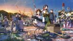  6+boys 6+girls american_flag apron bamboo bandana black_hair black_sailor_collar black_skirt black_thighhighs blonde_hair blouse blue_hat box branch breasts breath brown_bandana brown_hair brown_headscarf brown_skirt candy candy_cane cardboard_box cat character_request chitose_(kancolle) chiyoda_(kancolle) christmas_ornaments christmas_stocking christmas_tree closed_eyes collared_shirt commission detached_sleeves dress fairy_(kancolle) food furisode glasses green_dress green_hair grey_hoodie hachimaki hair_ornament hair_ribbon hair_tubes hairclip hat hatsuyuki_(kancolle) headband headscarf highres hood hoodie jacket japanese_clothes kantai_collection kappougi kimono large_breasts long_hair military_vehicle mini_person minigirl miyuki_(kancolle) mizuho_(kancolle) motor_vehicle multiple_boys multiple_girls nankai_(kancolle) nosaki_(kancolle) object_request open_mouth outdoors pink_hair pink_shirt pixiv_commission pleated_skirt print_kimono red_eyes ribbon rudder_footwear sailor_collar sailor_hat school_uniform serafuku shirt shoes short_hair side_ponytail sidelocks skirt smile snow sunrise tank thighhighs tree tress_ribbon truck white_hat white_thighhighs yamakaze_(kancolle) ye_fan yukata 