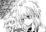  comic cup fujiwara_no_mokou greyscale kamishirasawa_keine monochrome multiple_girls sakazuki shinoasa touhou translated 