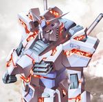  gundam gundam_msv gundam_unicorn mecha no_humans nt-d parody shiba_tomori solo 