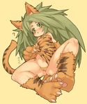  ? animal_ears animal_print aoneko bare_shoulders breasts cameltoe cat_ears cham_cham elbow_gloves gloves green_eyes green_hair long_hair lowleg lowleg_panties nipples panties paw_gloves paw_shoes paws samurai_spirits shirt shirt_lift shoes side-tie_panties small_breasts snk solo tail taut_clothes taut_shirt tiger_ears tiger_paws tiger_print tiger_tail underwear 