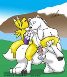  anthro bear breasts canine cum cum_in_pussy cum_inside digimon duo female fox glenn male mammal nipples penetration polar_bear renamon sex straight vaginal vaginal_penetration 