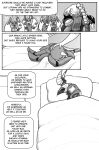 2026 4_eyes 6_legs absurd_res ambiguous_feral ambiguous_gender andre_(cuchuflin) anthro arachnid arthropod bandage bed biped black_sclera breasts clothed clothing comic cuchuflin dialogue digital_drawing_(artwork) digital_media_(artwork) duo english_text featureless_breasts female female_(lore) female_anthro female_humanoid feral furniture generation_2_pokemon generation_4_pokemon generation_5_pokemon greyscale group headpat hi_res humanoid lopunny male male_(lore) male_anthro male_humanoid monochrome multi_eye myriapod nintendo on_bed pokemon pokemon_(species) quadruped scolipede sleeping solo speech_bubble spinarak spinny_(cuchuflin) talking_to_another tamara_kazamoto text under_covers wounded