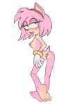 accessory amy_rose anthro anus blush bracelet breasts butt clothing eulipotyphlan eyelashes feet female gloves hair_accessory hairband handwear hedgehog jewelry mammal nude nude_female sega semiya solo sonic_the_hedgehog_(series) tail