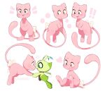 2026 ambiguous_gender antennae_(anatomy) anthro astra_(sleepy_cheeky) blush blush_lines bow_ribbon celebi duo emanata exclamation_point eye_contact female_(lore) generation_1_pokemon generation_2_pokemon green_body hand_holding happy heart_symbol humanoid insect_wings legendary_pokemon looking_at_another mew_(pokemon) musical_note musical_symbol nintendo open_mouth pawpads paws pecha_(sleepy_cheeky) pink_body pokemon pokemon_(species) signature simple_background sleepy_cheeky smile solo symbol tail teal_eyes tongue wings