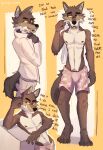 2025 anthro arm_tuft black_nose bodily_fluids boxers_(clothing) boxers_only canid canine canis cheek_tuft claws clothed clothing crotch_tuft dreamworks elbow_tuft english_text eyebrow_slit eyebrows facial_tuft feet fluffy_body fur grey_body grey_fur headgear headwear heart_symbol hi_res inner_ear_fluff looking_back male mammal mr._wolf_(the_bad_guys) multicolored_body multicolored_fur multiple_poses neck_tuft pose smile solo sweat sweatdrop text the_bad_guys toe_claws topless tuft two_tone_body two_tone_fur underwear underwear_only white_body white_fur windy_solstice wolf yellow_sclera