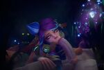 3d_(artwork) absurd_res balls being_watched big_penis blowjob_face brown_body brown_fur cross-eyed deer deer_taur digital_media_(artwork) duo fellatio female feral fur genitals hair handjob hi_res huge_penis human human_on_taur interspecies league_of_legends lillia_(lol) lips long_ears looking_at_another male male/female mammal mammal_taur oldblood oral penile penis purple_hair riot_games scut_tail scuttle_crab sex short_tail sleep_molestation sleep_sex sleeping tail taur tencent thick_penis