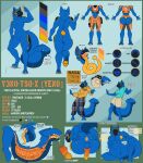 abdominal_bulge absurd_res anatomy anthro anus armor backsack balls belly big_belly blue_body blue_fur bodily_fluids body_outline bottomwear butt cheek_pull clothing collared_shirt digestion_implied drooling english_text extreme_size_difference fluffy fur genitals gurglegluts hi_res hoodie internal long_tail long_tongue machine male male_pred model_sheet multiple_prey muscular muscular_male navel neck_tuft nude orange_insides pants penis polo_shirt pouch_(clothing) pouches prey_outline protogen rear_view saliva shirt shorts size_difference spread_butt spreading sweatpants tail tailmouth_(species) text tongue topwear tuft unusual_anatomy unusual_genitalia unusual_penis vore yellow_anus yeno