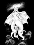 air_bubble anthro aquatic beak belly_vulva black_background breasts bubble cecaelia chest_vulva digital_drawing_(artwork) digital_media_(artwork) female floating full-length_portrait genitals greyscale hi_res kui_(zincubis) looking_at_viewer looking_down looking_down_at_viewer medium_breasts merfolk monochrome monster multi_genitalia multi_vulva open_mouth portrait simple_background smile smiling_at_viewer solo source_request split_form suckers swimming tentacle_creature tentacles underwater unusual_anatomy unusual_genitalia_placement unusual_vulva_placement vulva water zincubis