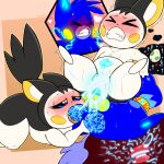 1:1 anthro ball_grab ball_worship balls big_balls blush bodily_fluids body_worship cum cum_in_vagina cum_inflation cum_inside egg ejaculation emolga excessive_cum excessive_genital_fluids fan_character female generation_5_pokemon generation_9_pokemon genital_fluids genital_worship genitals glowing glowing_cum glowing_sperm_cell group group_sex hand_on_balls heart_eyes heart_symbol heterochromia hi_res impregnation inflation knot knotted_penis looking_pleasured magic_runes male male/female nintendo on_bottom on_top open_mouth oral orgasm ovum pawmot penetration penis pokemon pokemon_(species) reverse_cowgirl_position saliva saliva_on_tongue sex softestpuffss sperm_cell sperm_dominating_ovum sweat tattoo threesome unusual_bodily_fluids unusual_cum unusual_genital_fluids vaginal vaginal_fluids vaginal_fluids_on_penis vaginal_penetration vein veiny_balls veiny_penis vulva womb_tattoo
